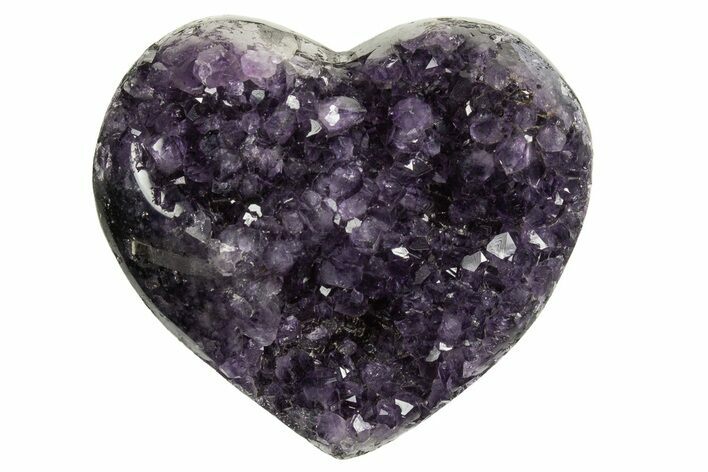 Dark Purple Amethyst Heart - Uruguay #343728